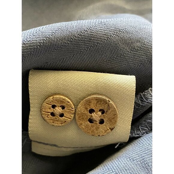 Montego Blue Silk Embroidered Button Up Camp Shirt Large Pocket Island Paradise - Picture 9 of 10